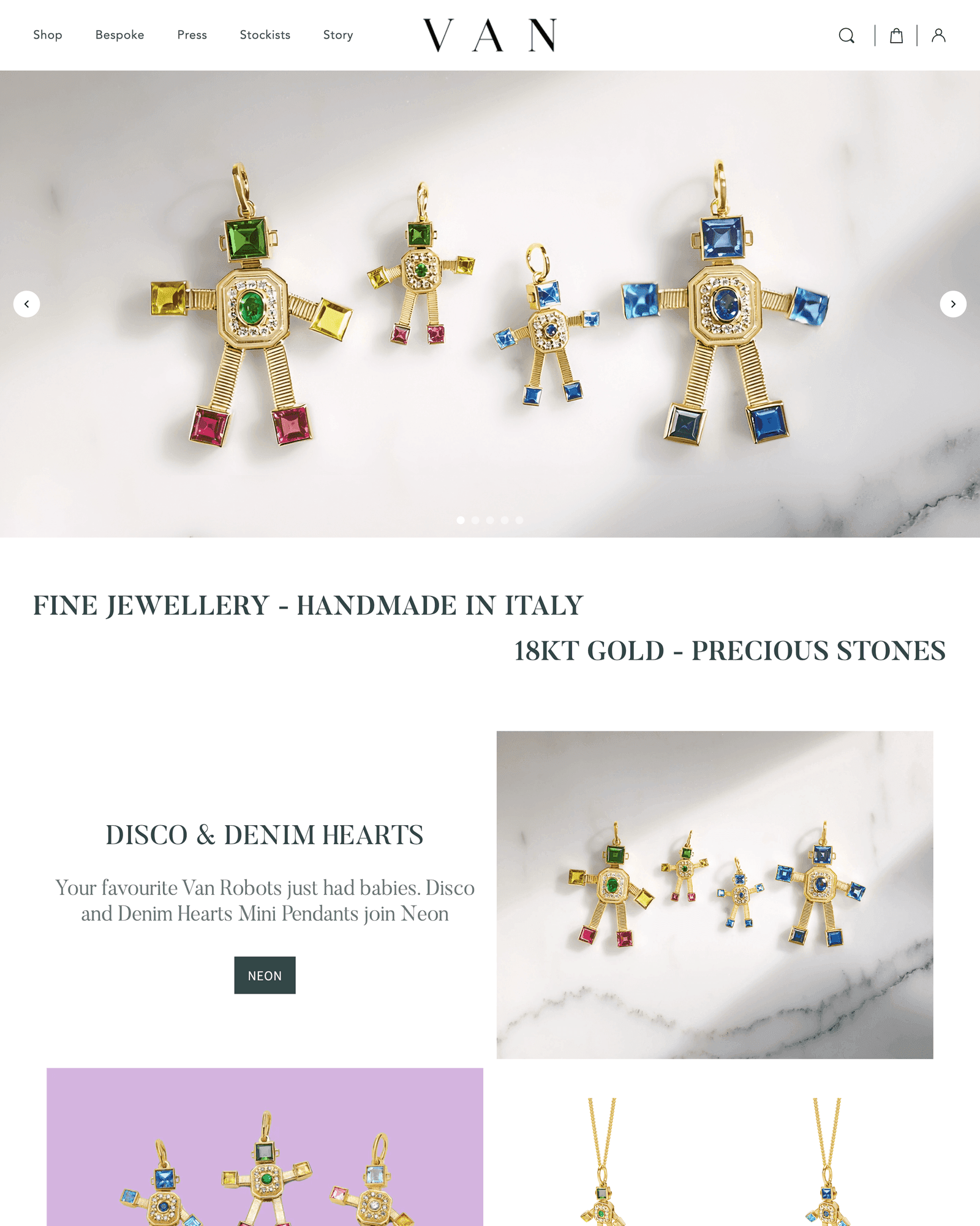 VAN Robot — fine jewellery store